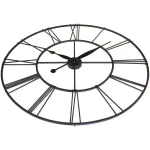 Infinity Instruments Skyscraper XXL 45 in. Oversized Round Wall Clock - Black Metal thumbnail 3