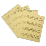 Rubbermaid Commercial Over-the-Spill Caution Wet Floor Pads, Yellow, 16.5 x 20 in. (22 Sheets) thumbnail 2