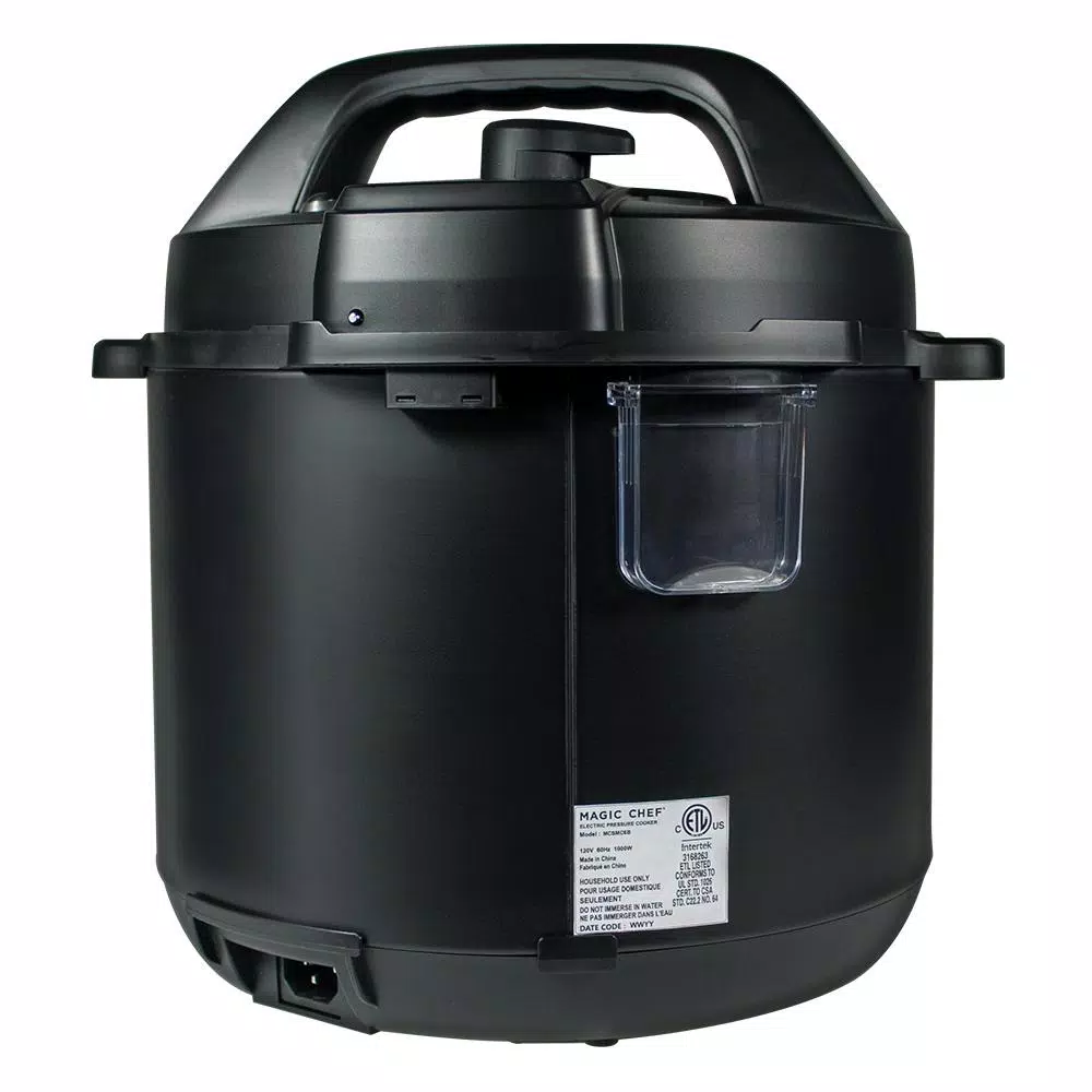 Magic Chef 9-in-1 6 Qt. Matte Black Electric Multi-Cooker with Stainless Steel Interior