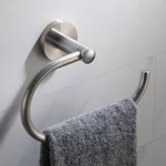 Kraus Elie Brushed Nickel Towel Ring - Solid Brass Hand Towel Holder thumbnail 1