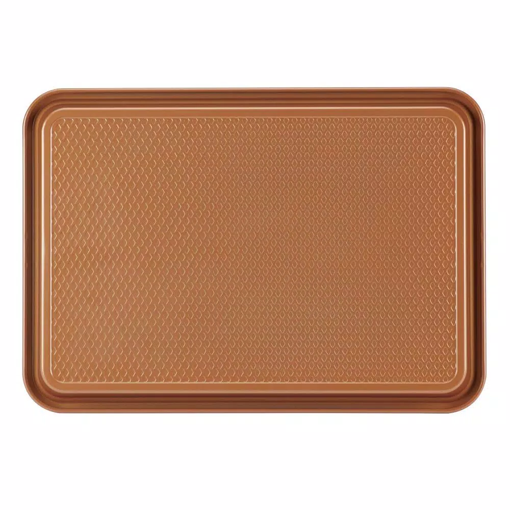 Ayesha Curry Nonstick Cookie Pan Set, 3-Piece Copper Steel Bakeware