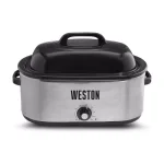 Weston 22 Qt. Stainless Steel Electric Roaster Oven, 1450W thumbnail 1
