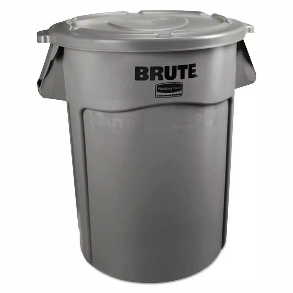 Rubbermaid Commercial Products Rubbermaid Commercial Brute 55 Gallon Round Gray Trash Can