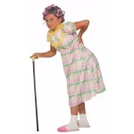 Unbranded Girls Aunt Gertie Funny Granny Halloween Costume - Medium thumbnail 1