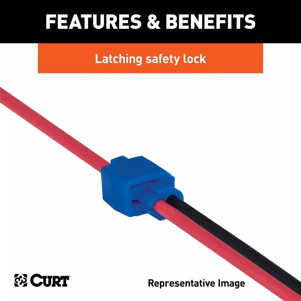 CURT Snap Lock Tap Connectors, 12-10 Gauge Wire, 100-Pack