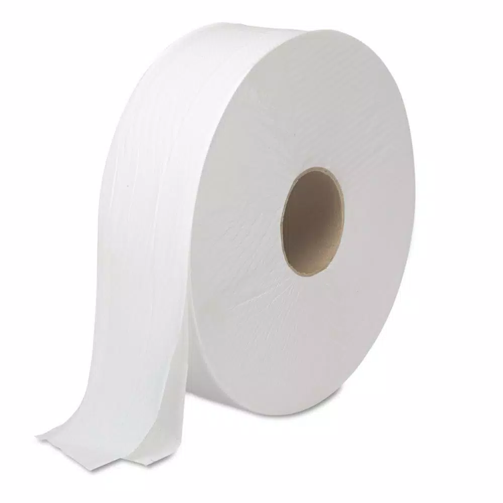 Boardwalk JRT Jumbo 2-Ply White Bath Tissue, 2,000 ft. per Roll (6 Rolls per Carton)