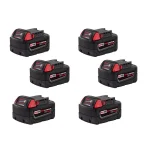Milwaukee M18 18V Lithium-Ion XC Extended Capacity 5.0 Ah Battery Pack (6-Pack) thumbnail 1