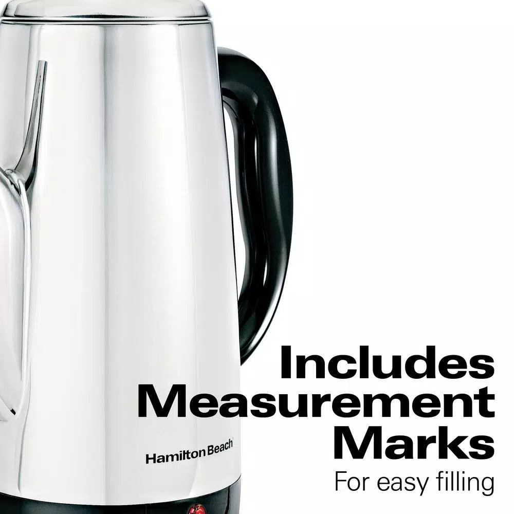 Hamilton Beach 12-Cup Stainless Steel Electric Coffee Percolator