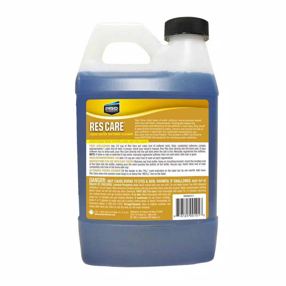 Pro Products Pro Res Care Liquid Water Softener Resin Cleaner, 64 oz. (4-Pack)
