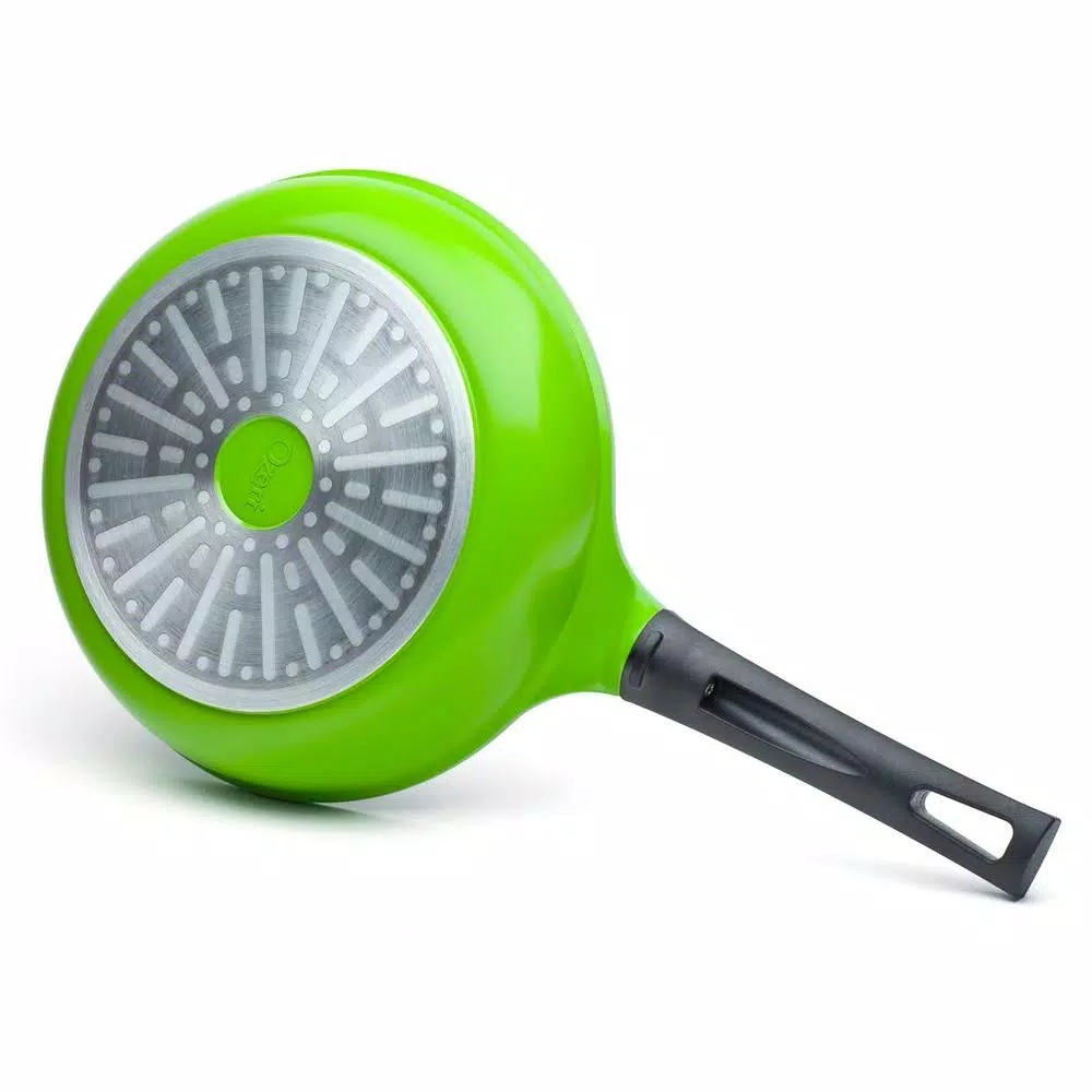 Ozeri Green Earth 8 in. Aluminum Ceramic Nonstick Frying Pan, Green