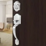 Toledo Fine Locks Single Cylinder Satin Nickel Keyed Entry Handleset thumbnail 3