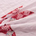 Country Living Angelina 48 in. Reversible Quilted Tree Skirt, Red and White Patchwork Star thumbnail 10