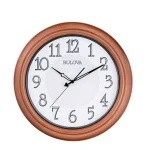 Bulova Providence 18 in. Aged Copper Round Wall Clock - Illuminated Outdoor/Indoor Weatherproof Clock thumbnail 1