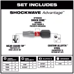 Milwaukee SHOCKWAVE Impact Duty Security Bit Set, 9-Piece Hex Shank thumbnail 2