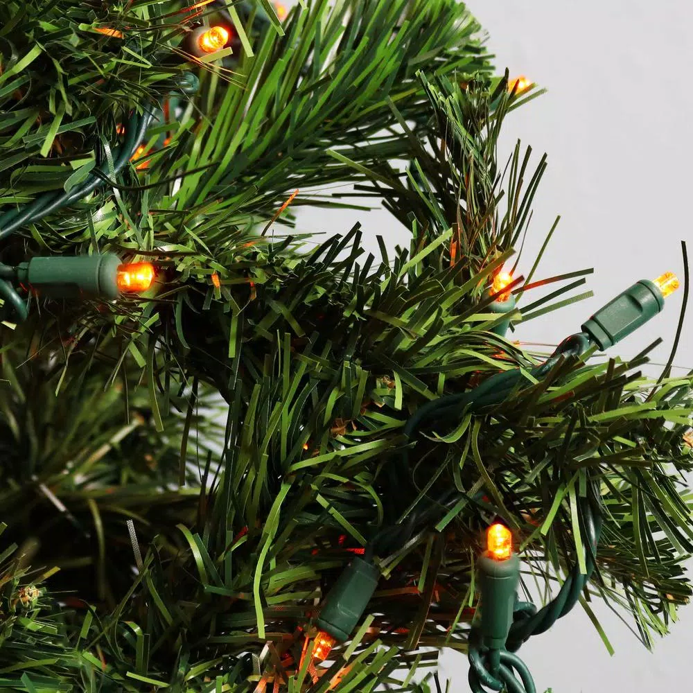 Sunnydaze Decor 22 ft. Orange LED Angle String Lights, 70-Count Novelty Bulbs, Indoor/Outdoor