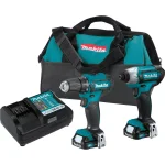 Makita 12V MAX CXT Lithium-Ion Cordless Drill Driver and Impact Driver Combo Kit (2-Piece) thumbnail 1