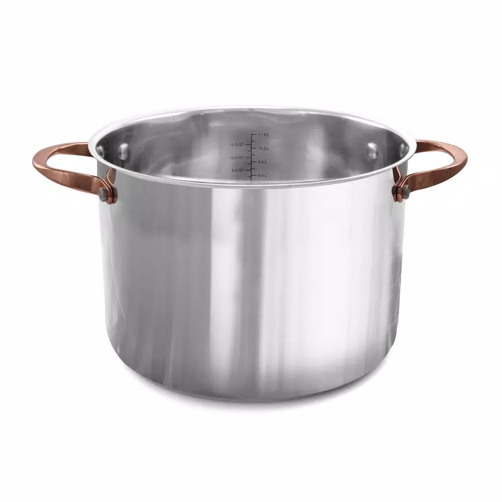 Oster Merrick 16 Qt. Stainless Steel Stock Pot with Glass Lid