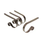 Haute Decor Original MantleClip Brushed Nickel Stocking Holder (4-Pack) thumbnail 1