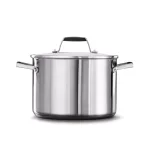 Calphalon Select by Calphalon 5 Qt. Round Stainless Steel Dutch Oven with Glass Lid thumbnail 3