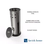 Lavish Home Freestanding Toilet Paper Holder, Stainless Steel Chrome thumbnail 4