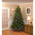 National Tree Company 10 ft. Downswept Douglas Fir Artificial Christmas Tree with 1000 Dual Color LED Lights thumbnail 10