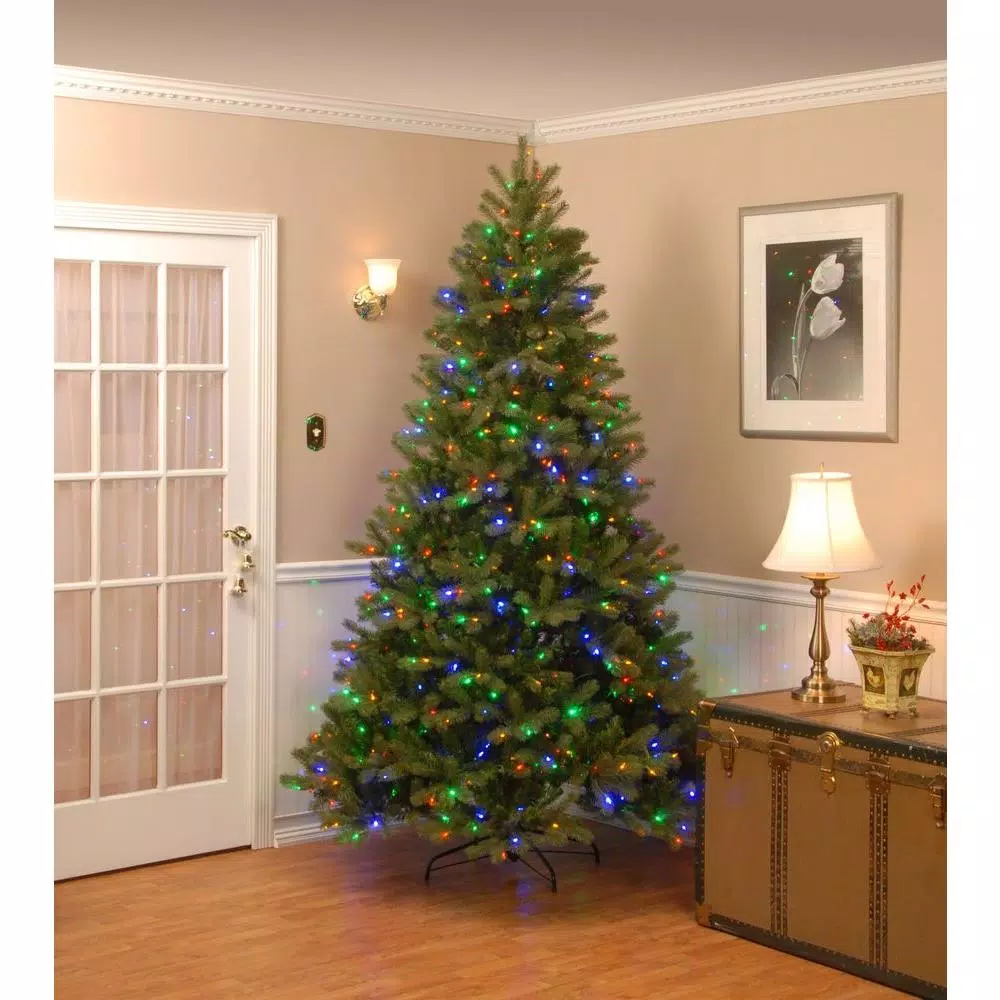 National Tree Company 10 ft. Downswept Douglas Fir Artificial Christmas Tree with 1000 Dual Color LED Lights