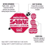 SABRE Home Security Yard Sign and Window Decal Set - Red Deterrent Signage thumbnail 2