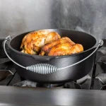 Lodge 4 Qt. Cast Iron Dutch Oven with Lid and Bail Handle thumbnail 9