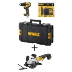 DEWALT 20V MAX ATOMIC Brushless 1/2 in. Drill/Driver & 4-1/2 in. Circular Saw Kit with 4.0Ah Battery & ToughSystem thumbnail 1