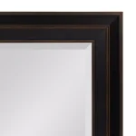 Kate and Laurel Whitley Large Rectangular Bronze Beveled Glass Contemporary Accent Mirror thumbnail 3
