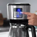 BLACK+DECKER 12-Cup Silver Accents Programmable Drip Coffee Maker with Vortex Technology thumbnail 3