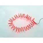 Starlite Creations 12 ft. Pre-Lit Red LED Single Braided Garland, Battery Operated (Bundle of 2) thumbnail 3
