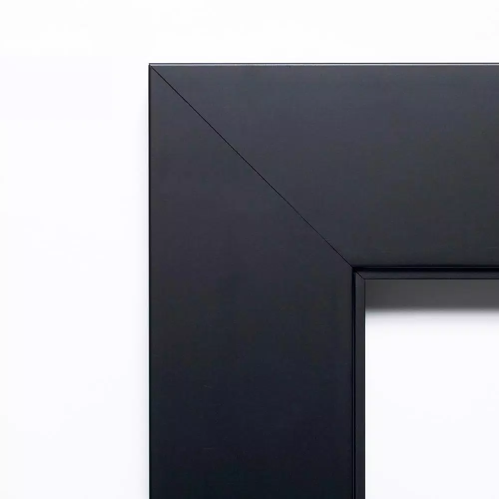 Amanti Art Corvino 41 in. W x 29 in. H Black Wood Framed Magnetic Memo Board