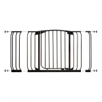 Dreambaby Chelsea Extra Wide Auto-Close Security Gate with Extensions, Black thumbnail 1