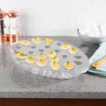 Classic Cuisine Deviled Egg Chilled Serving Tray, 24-Egg Capacity with Ice Compartment thumbnail 5