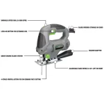 Genesis GJS500 5.0 Amp Variable Speed Jig Saw with 4-Position Orbital Action thumbnail 2