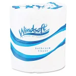 Windsoft Premium 2-Ply White Bath Tissue, 500 Sheets Per Roll, 96 Rolls per Carton thumbnail 1