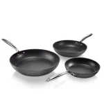 Granitestone Professional 3-Piece Hard Anodized Diamond Infused Nonstick Fry Pan Set, Induction Capable thumbnail 1