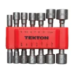 TEKTON 14-Piece Quick-Change Power Nut Driver Bit Set, 3/16-7/16 in. and 5-12 mm thumbnail 3