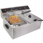 Costway 5000W Dual Tank Electric Countertop Deep Fryer, Stainless Steel Commercial & Home Restaurant Fryer thumbnail 9