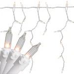 Northlight 150-Light Clear Mini Icicle Lights with White Wire, 10 ft. thumbnail 1