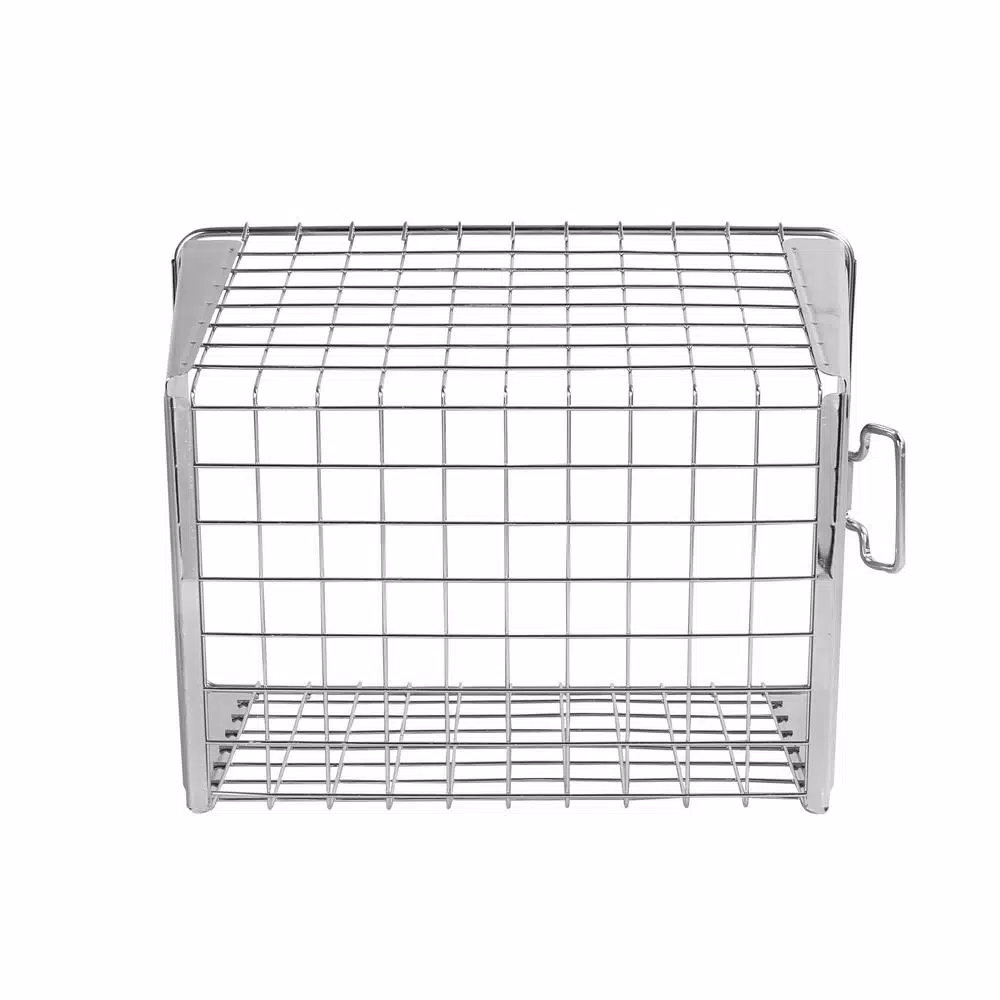 Spectrum Macklin Medium Metal Storage Basket, Zinc Plated Steel with Label Plate