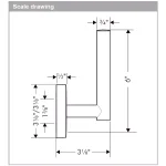 Hansgrohe Puravida Single Post Toilet Paper Holder in Chrome - Modern Brass Wall Mount thumbnail 2