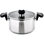 1829 Carl Schmidt Sohn ARON 2.6 qt. Stainless Steel Stock Pot with Glass Lid and Multi-Functional Utensil Holder Knob thumbnail 1