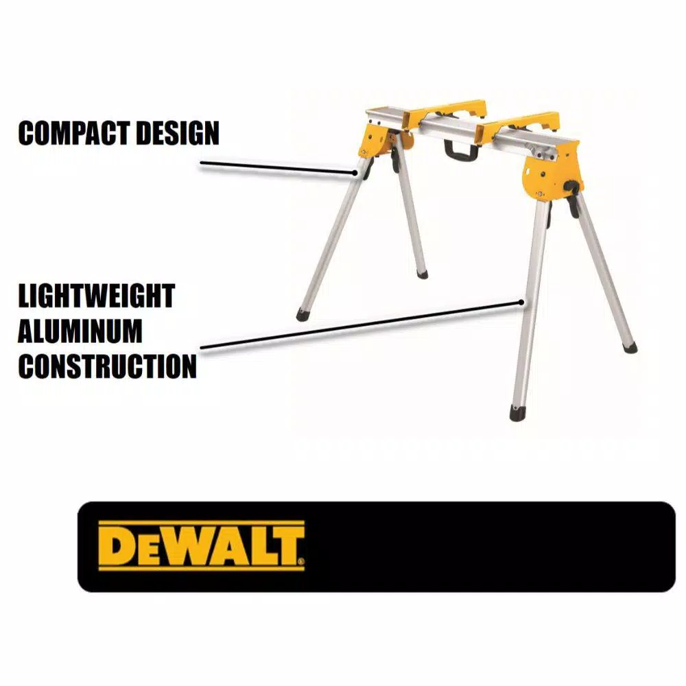 DEWALT 12 in. 15 Amp Corded Single Bevel Compound Miter Saw with Heavy-Duty Work Stand
