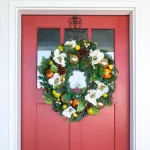 Village Lighting Company 30 in. Pre-Lit LED Magnolia Orchard Christmas Wreath with Warm White Lights thumbnail 3