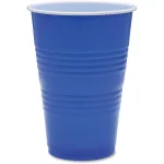 Genuine Joe 16 oz. Blue Plastic Party Cups, 50 Count Case thumbnail 1