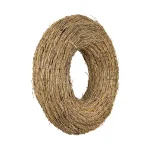 3R Studios 22 in. Natural Bamboo Branch Wreath - Brown Coastal Style Round Decor thumbnail 4