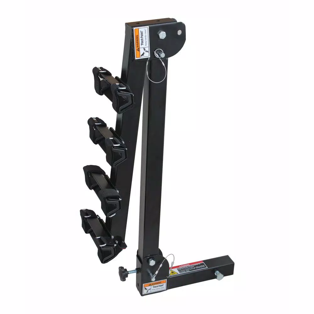 MaxxHaul 4-Bike Deluxe Hitch Mount Rack, 150 lb Capacity, 2 in. Receiver