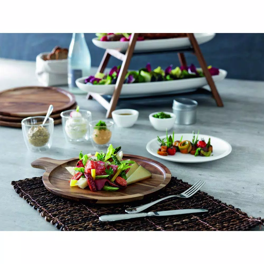 Villeroy & Boch Artesano 9.5 in. Acacia Wood Tray Cover for Vegetable Bowl